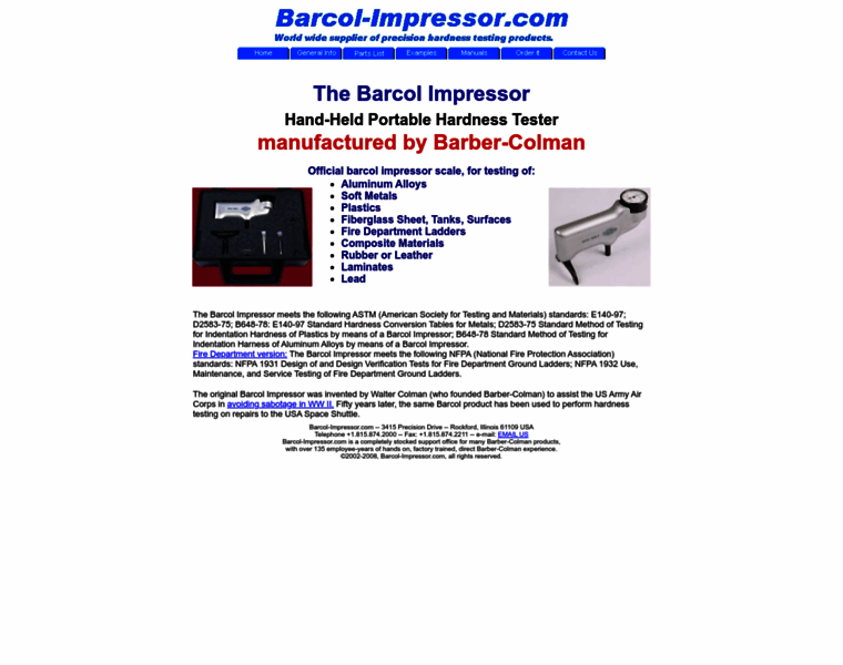 Barcol-impressor.com thumbnail