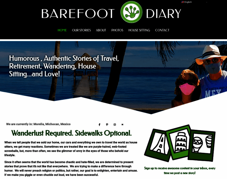 Barefootdiary.com thumbnail