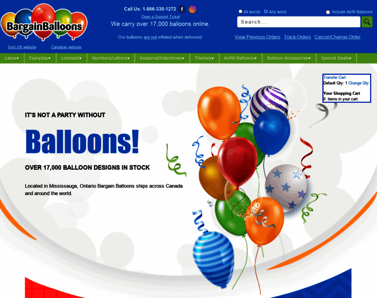 Bargainballoons.ca thumbnail