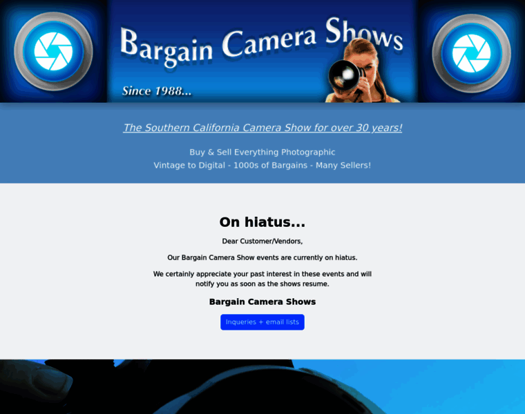 Bargaincamerashows.com thumbnail