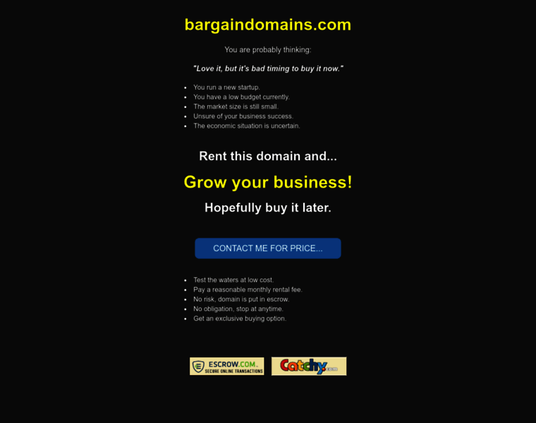Bargaindomains.com thumbnail