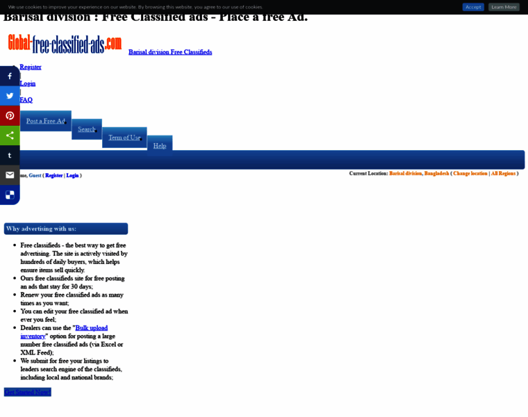Barisal-division-bd.global-free-classified-ads.com thumbnail