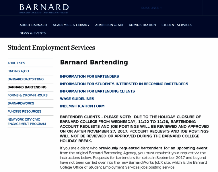 Barnardbartending.com thumbnail