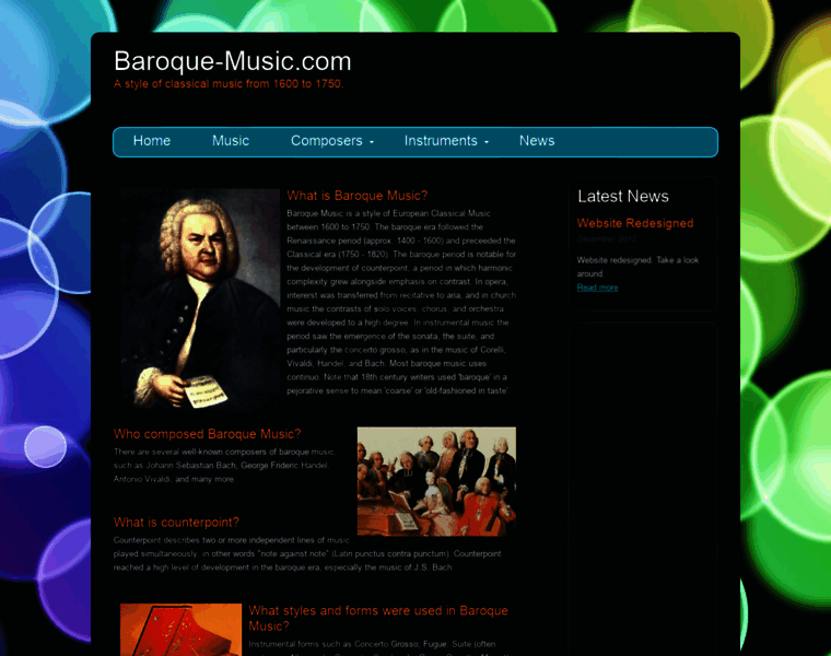Baroque-music.com thumbnail