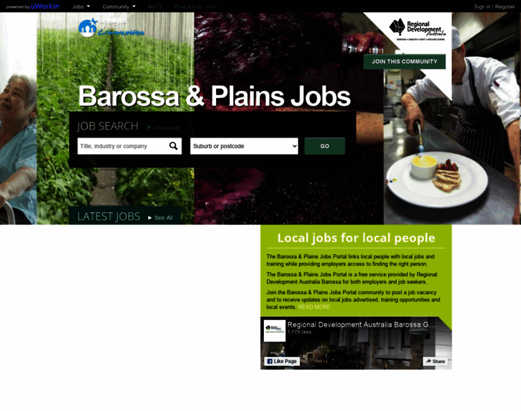 Barossaplainsjobs.org.au thumbnail