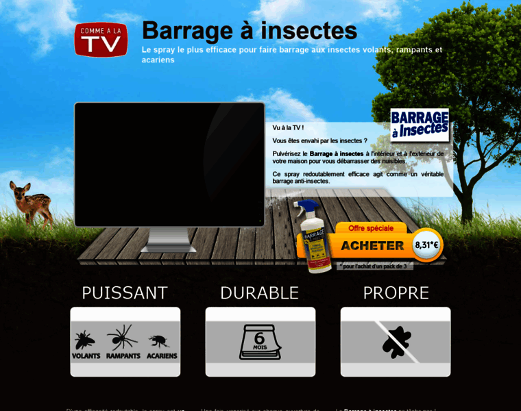 Barrage-a-insectes.com thumbnail