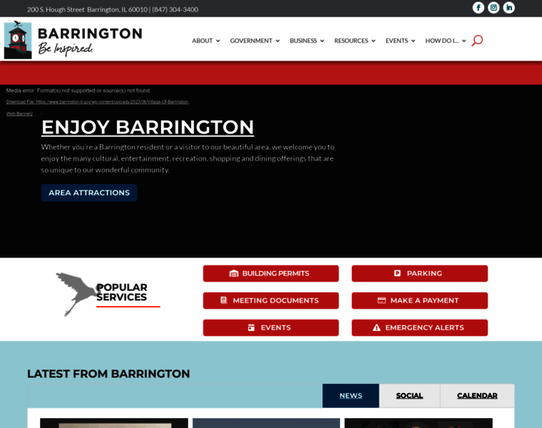 Barrington-il.gov thumbnail