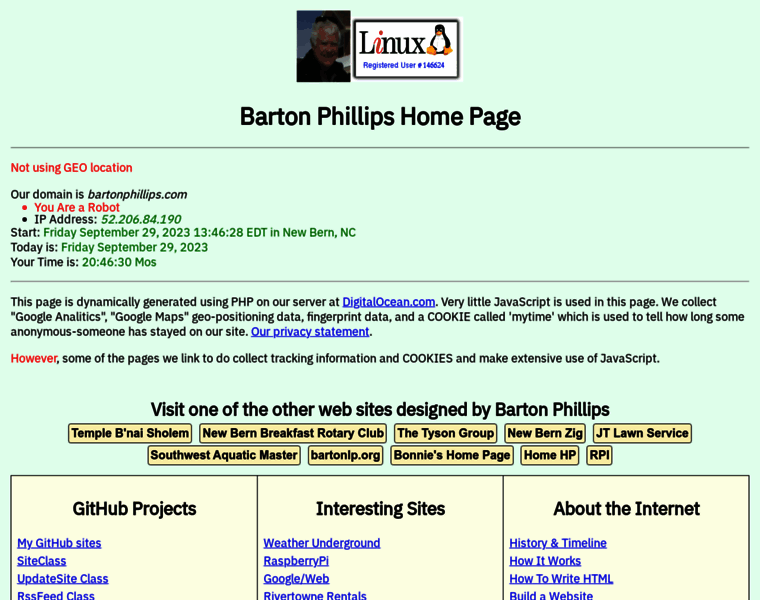 Bartonphillips.com thumbnail