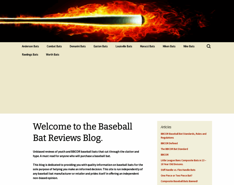 Baseballbatreviewsblog.com thumbnail