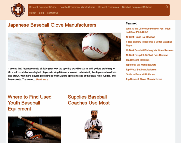 Baseballequipmentguide.com thumbnail