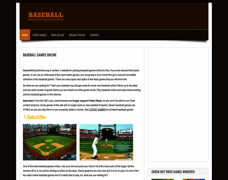 Baseballgamesonline.org thumbnail