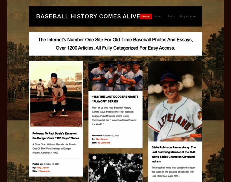 Baseballhistorycomesalive.com thumbnail