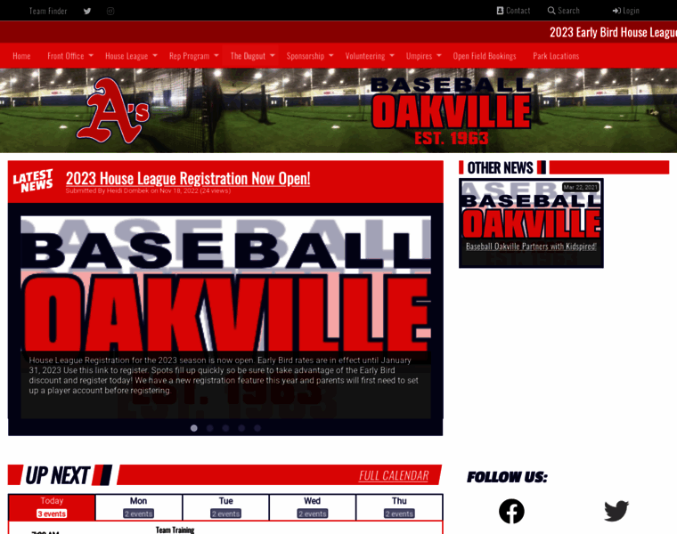 Baseballoakville.com thumbnail