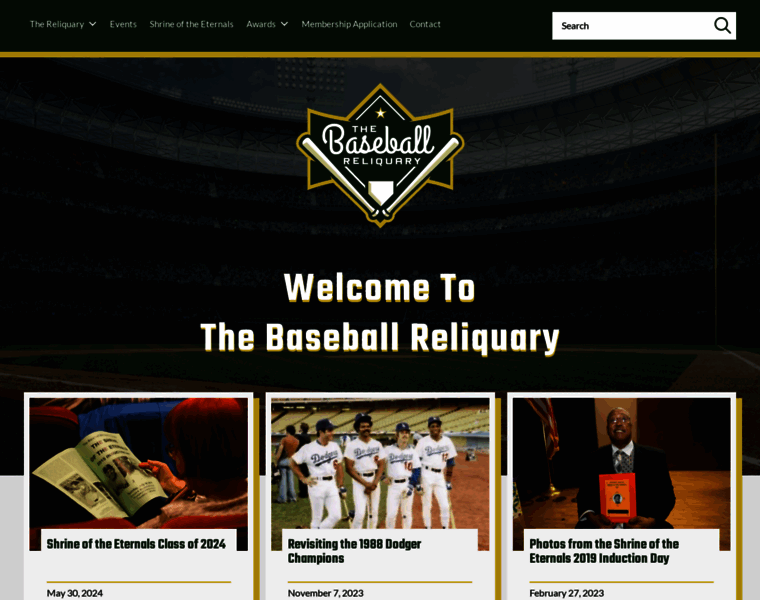 Baseballreliquary.org thumbnail