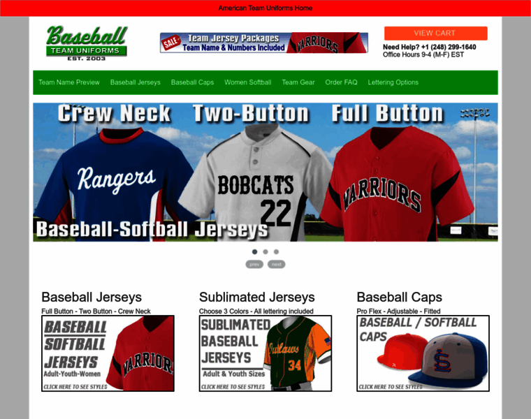 Baseballteamuniforms.com thumbnail