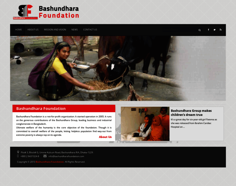 Bashundharafoundation.com thumbnail