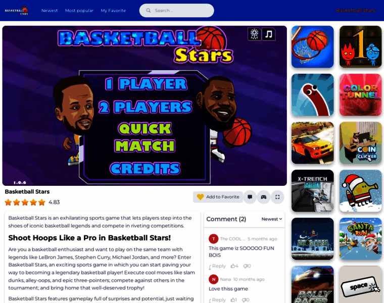 Basketball-stars.net thumbnail