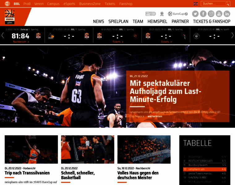 Basketball-ulm.com thumbnail