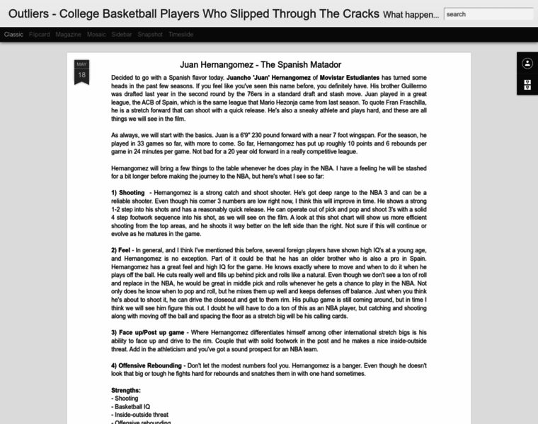 Basketballoutliers.blogspot.com thumbnail