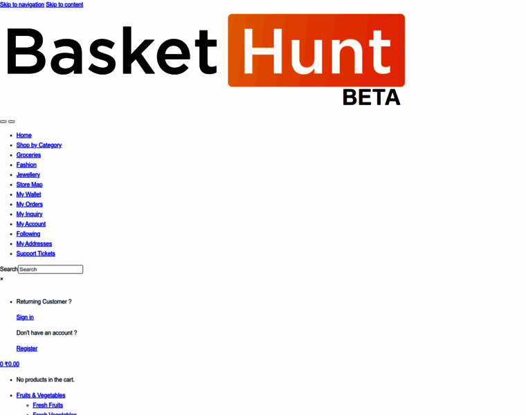 Baskethunt.com thumbnail