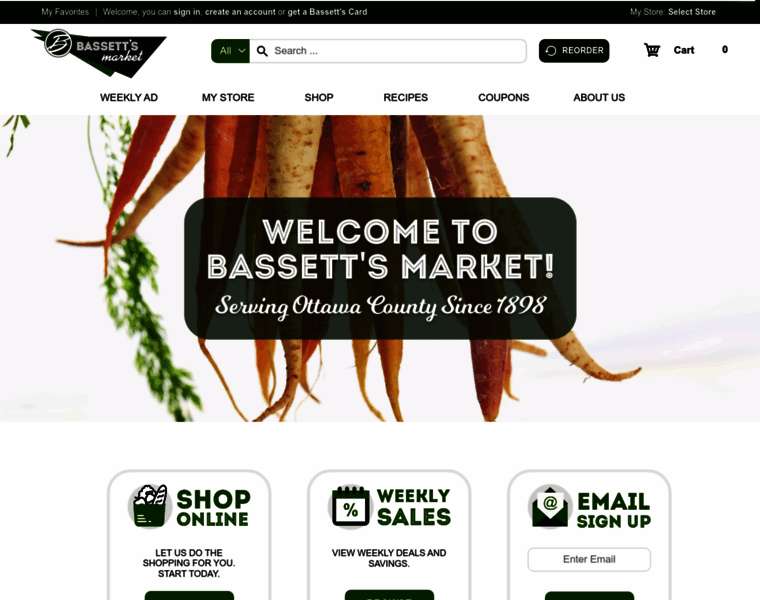 Bassettsmarket.com thumbnail