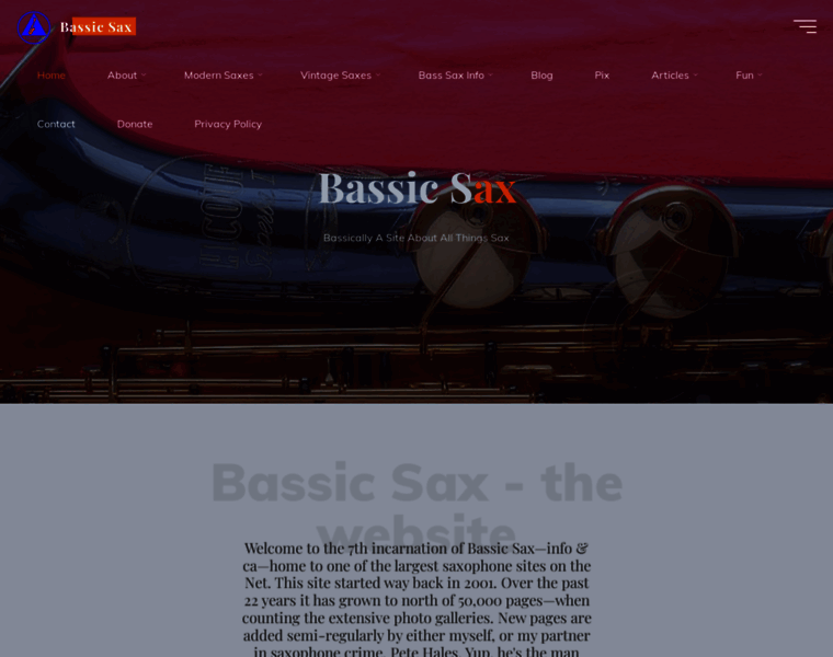Bassic-sax.info thumbnail