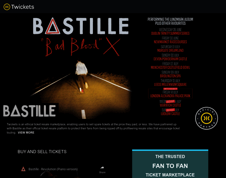 Bastille.twickets.co.uk thumbnail