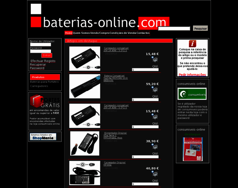 Baterias-online.com thumbnail