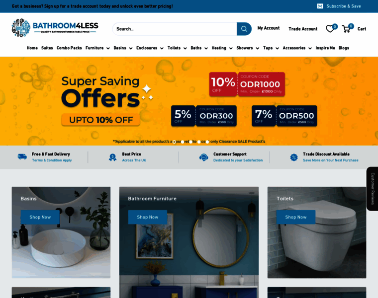 Bathroom4less.co.uk thumbnail Bathroom4less.co.uk thumbnail