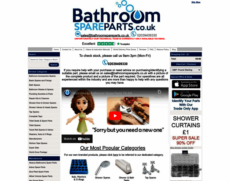 Bathroomspareparts.co.uk thumbnail