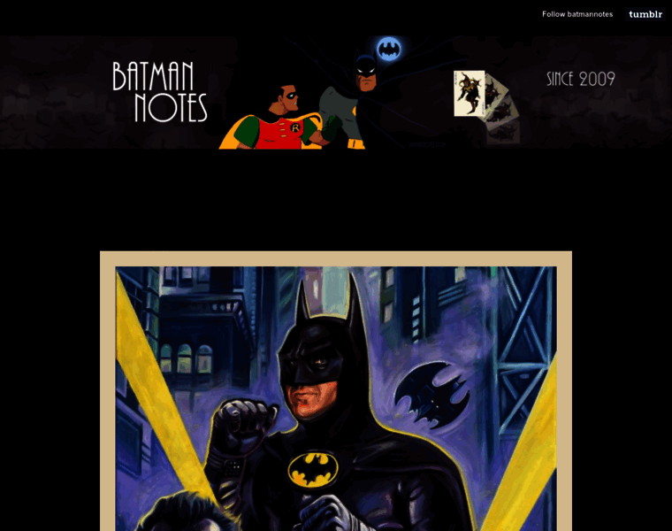 Batmannotes.com thumbnail