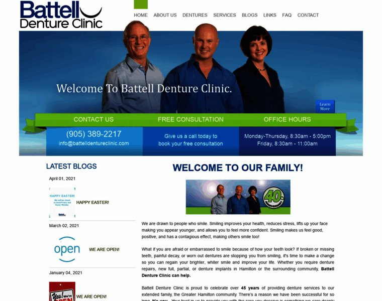 Battelldentureclinic.com thumbnail
