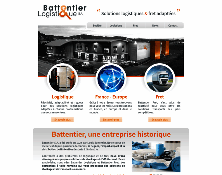 Battentier-logistique.com thumbnail