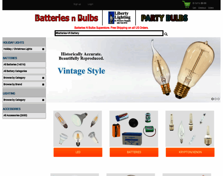 Batteriesnbulbs.com thumbnail