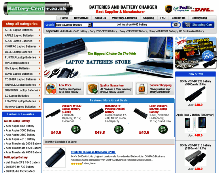 Battery-center.co.uk thumbnail