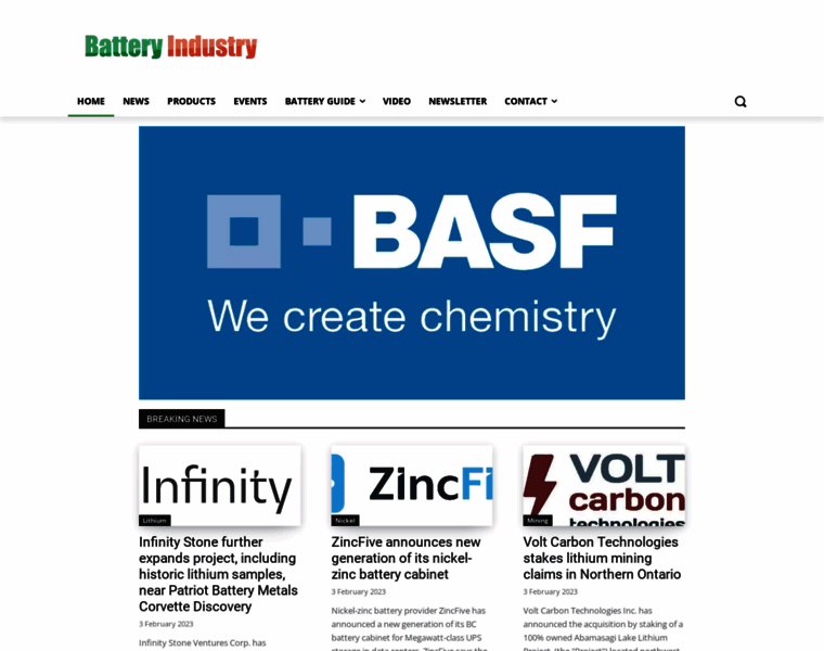 Batteryindustry.tech thumbnail