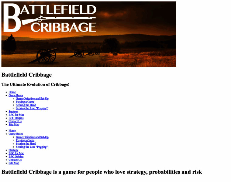Battlefieldcribbage.com thumbnail