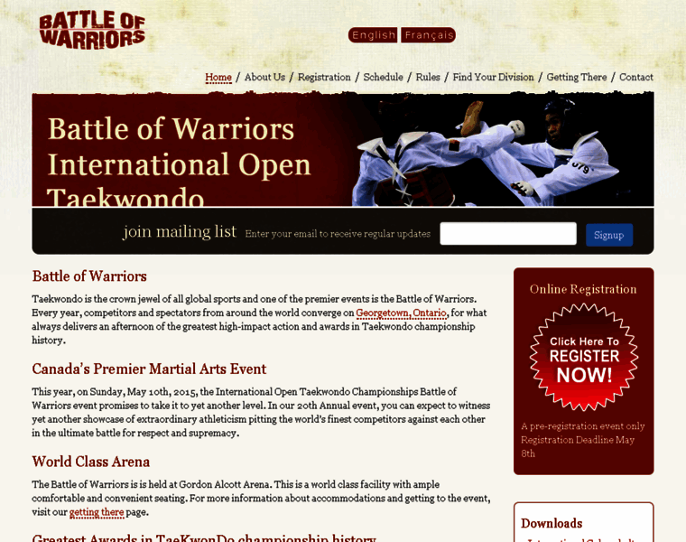 Battleofwarriors.com thumbnail