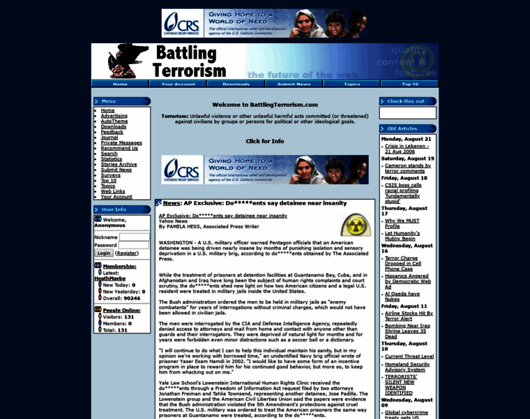 Battlingterrorism.com thumbnail