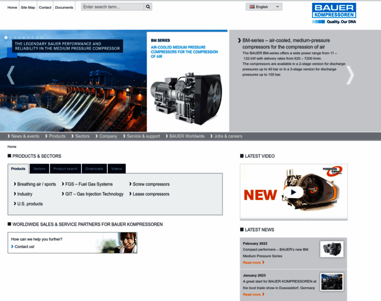 Bauer-compressors.com thumbnail