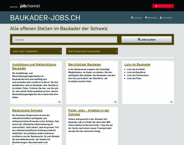 Baukader-jobs.ch thumbnail