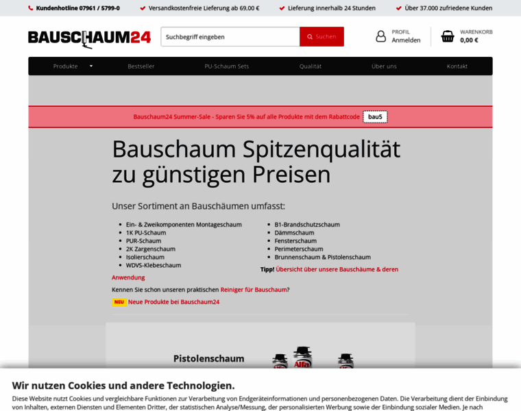 Bauschaum24.de thumbnail