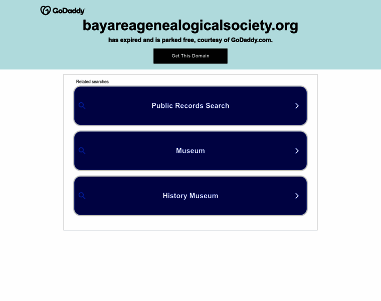 Bayareagenealogicalsociety.org thumbnail