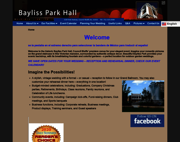 Baylissparkhall.com thumbnail