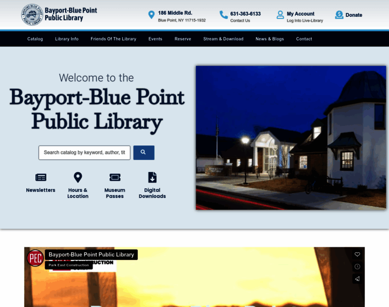 Bayportbluepointlibrary.org thumbnail