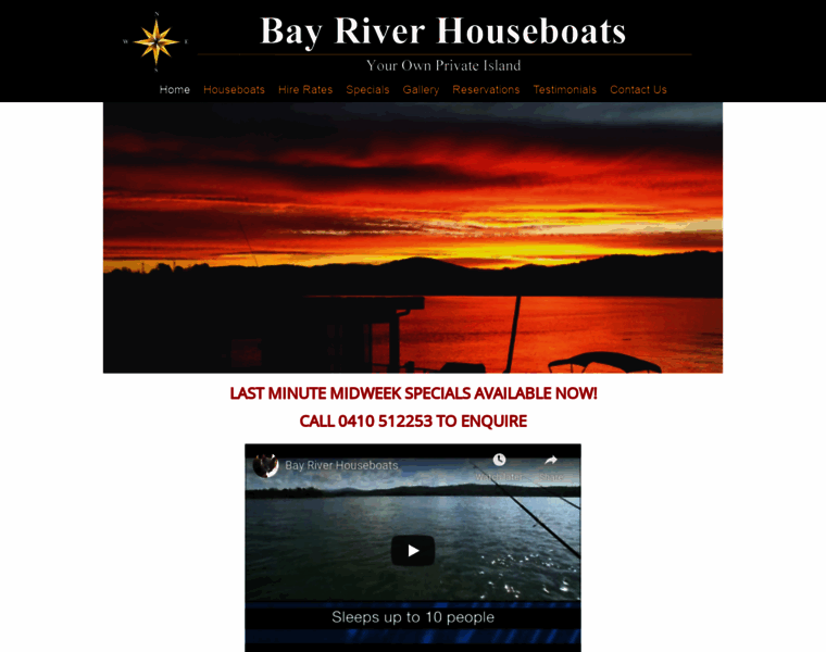 Bayriverhouseboats.com.au thumbnail