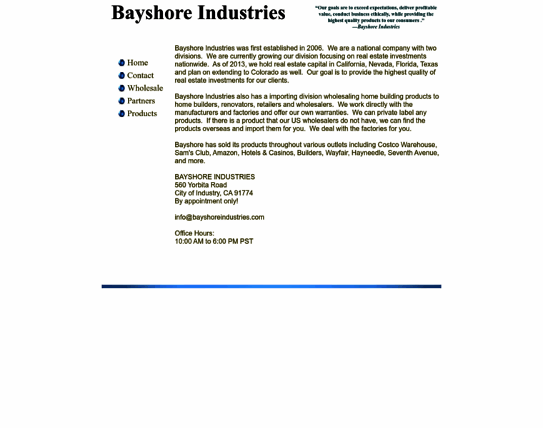 Bayshoreindustries.com thumbnail