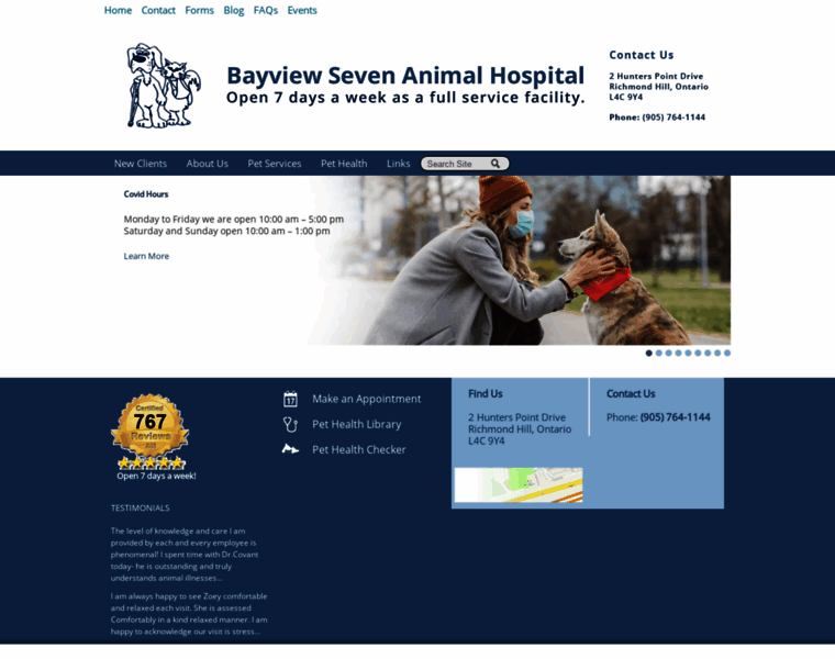 Bayviewsevenanimalhospital.ca thumbnail