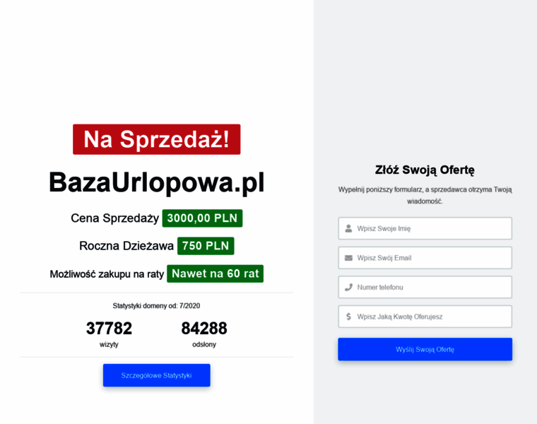 Bazaurlopowa.pl thumbnail Bazaurlopowa.pl thumbnail