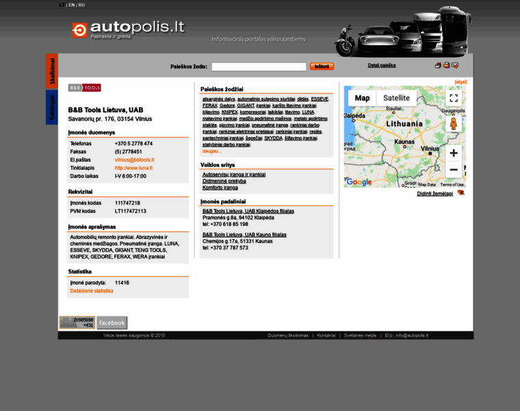 Bb-tools-lietuva-2.autopolis.lt thumbnail